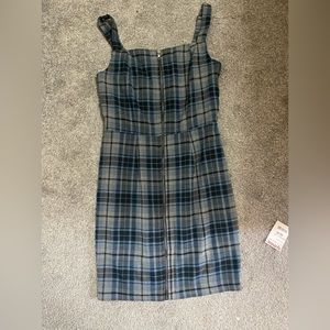 Plaid dress slightly warn